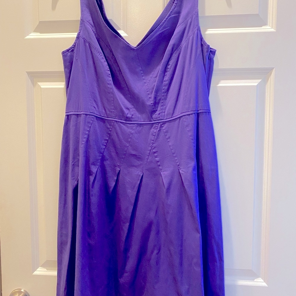 Jones New York Deep Purple Sleeveless Mini Dress